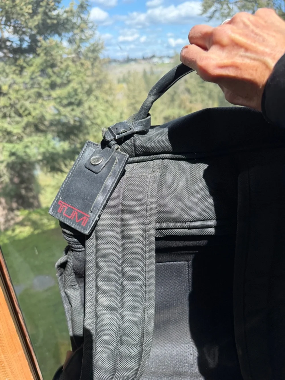 Tumi Black Rugged Nylon Men’s Backpack